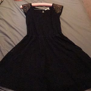 Little black dress! With some gold :)